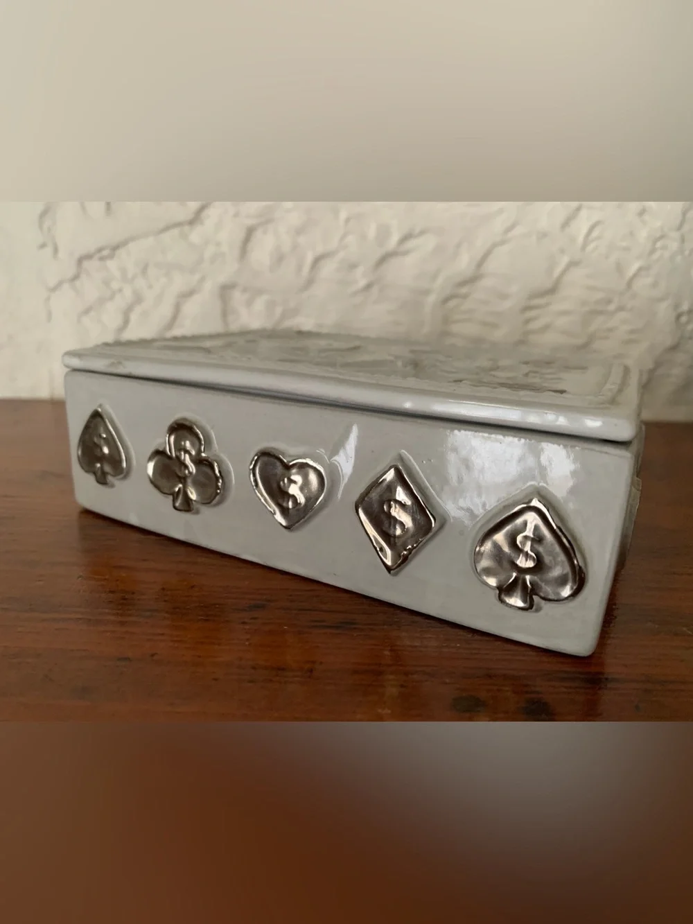 Jonathan Adler ceramic playing card case
